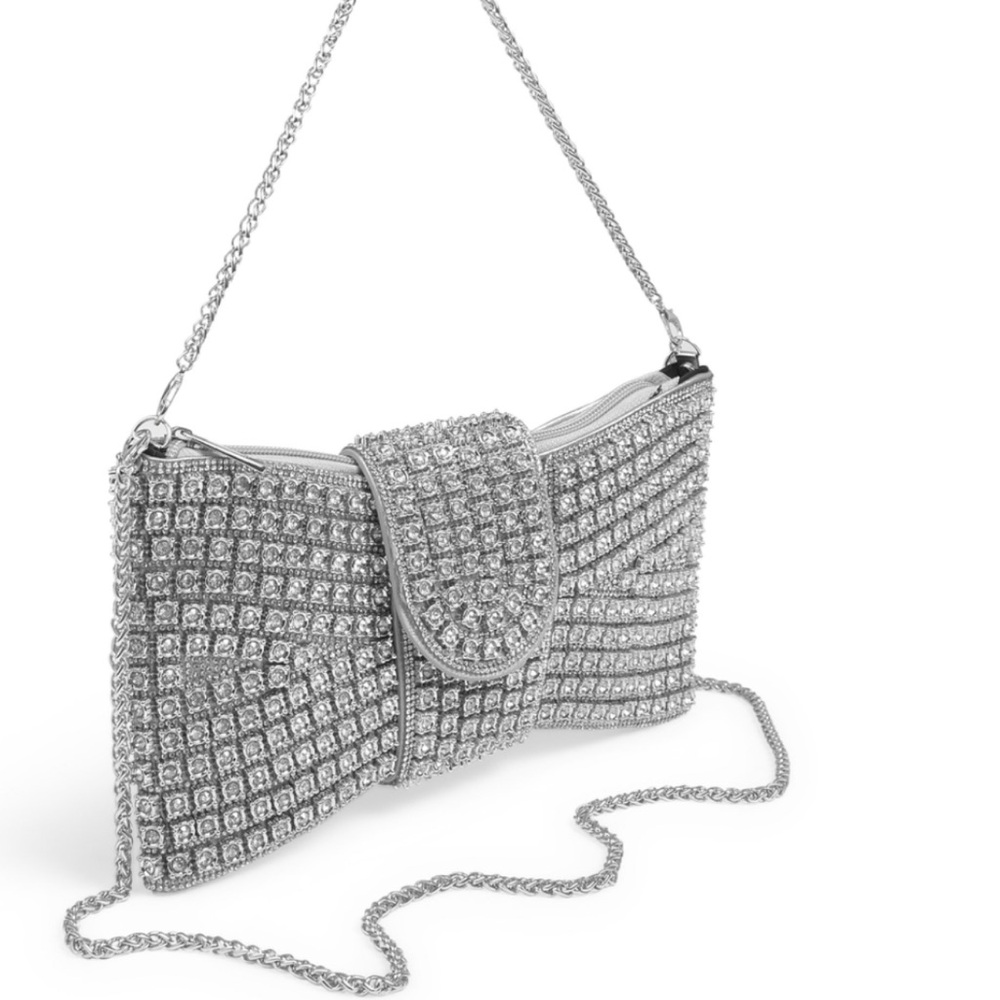 Touch of Style Silver Clutch Bag
